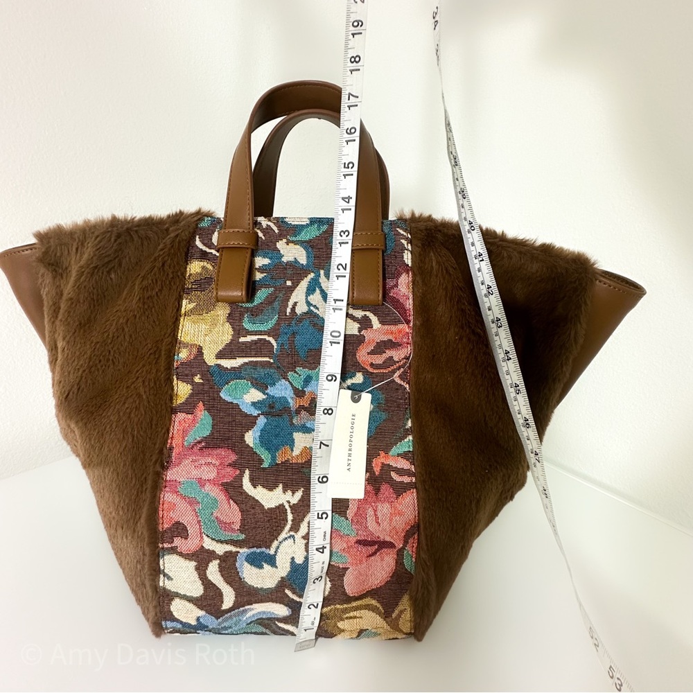 Anthropologie Two Tone Satchel NWT - Picture 9 of 13